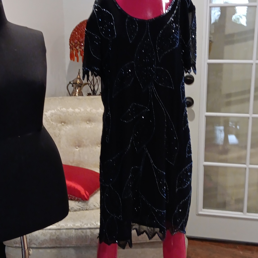 Vintage beaded dress.